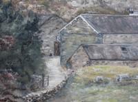 fark cottage sheep oil painting