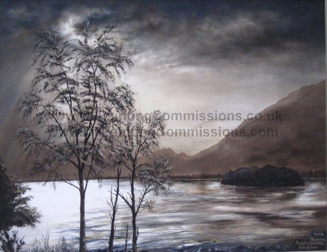 lake district oil painting